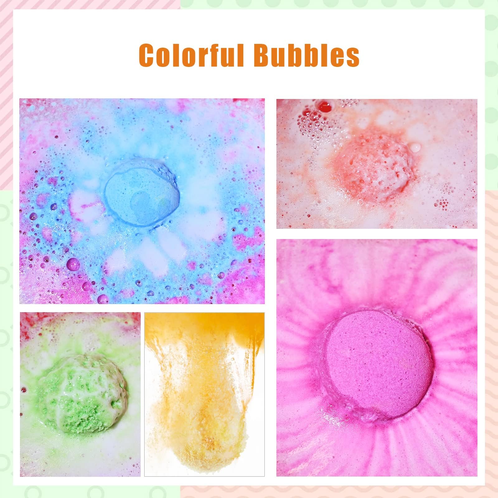 Bath Bombs for Women and Girls, Anniversary Birthday Gift, Natural Organic Fizzy Bath Bombs, Stress Relief, Self-Care Relaxation Home Spa, Pack of 8 in Bag, with Essential Oils & Epsom Salts, 4 Scents