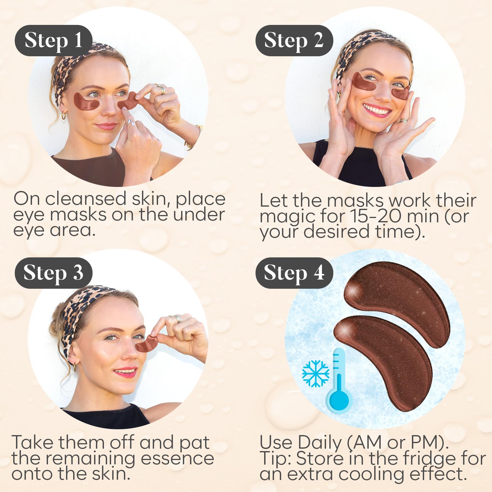 BLOOMORA Variety Under Eye Patches (30 Pairs) - Eye Mask for Dark Circles, Puffy Eyes & Wrinkles - 6 Varieties with Hyaluronic Acid, Green Tea, Rose, 24K Gold, Retinol, Collagen & Caffeine
