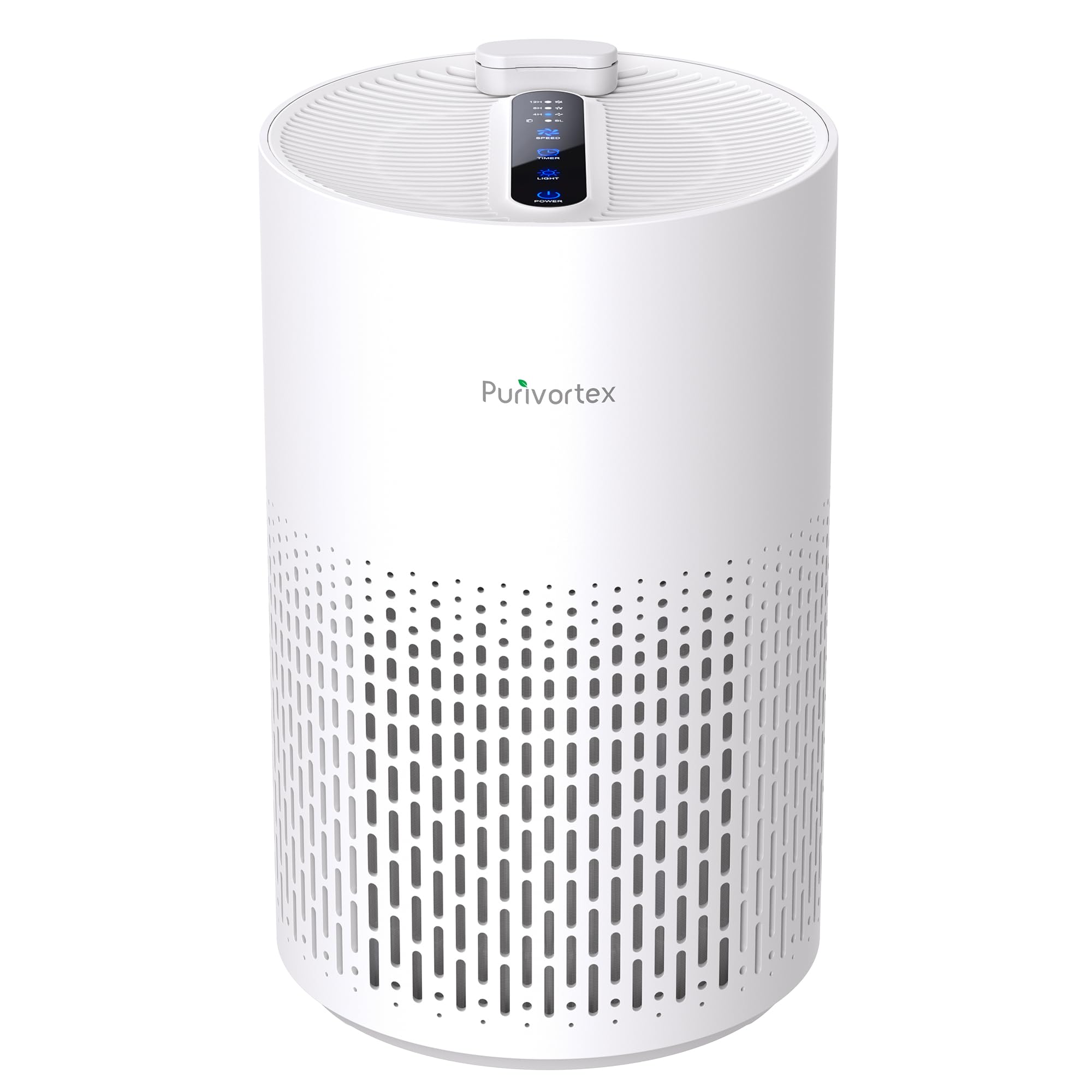 Purivortex Air Purifiers for Home, Quiet HEPA Air Filter for Pollen, Smoke, Dust, Pet Dander, Odor, Hair, Covers Up to 880 Sq Ft (Model: PX500 Black with Fragrance Sponge)