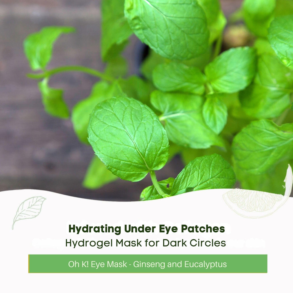 Oh K! Eye Mask - Rejuvenating - Hydrating Under Eye Patches - Depuffing Undereye Patches with Niacinamide - Hydrogel Mask for Dark Circles - 7 Pairs