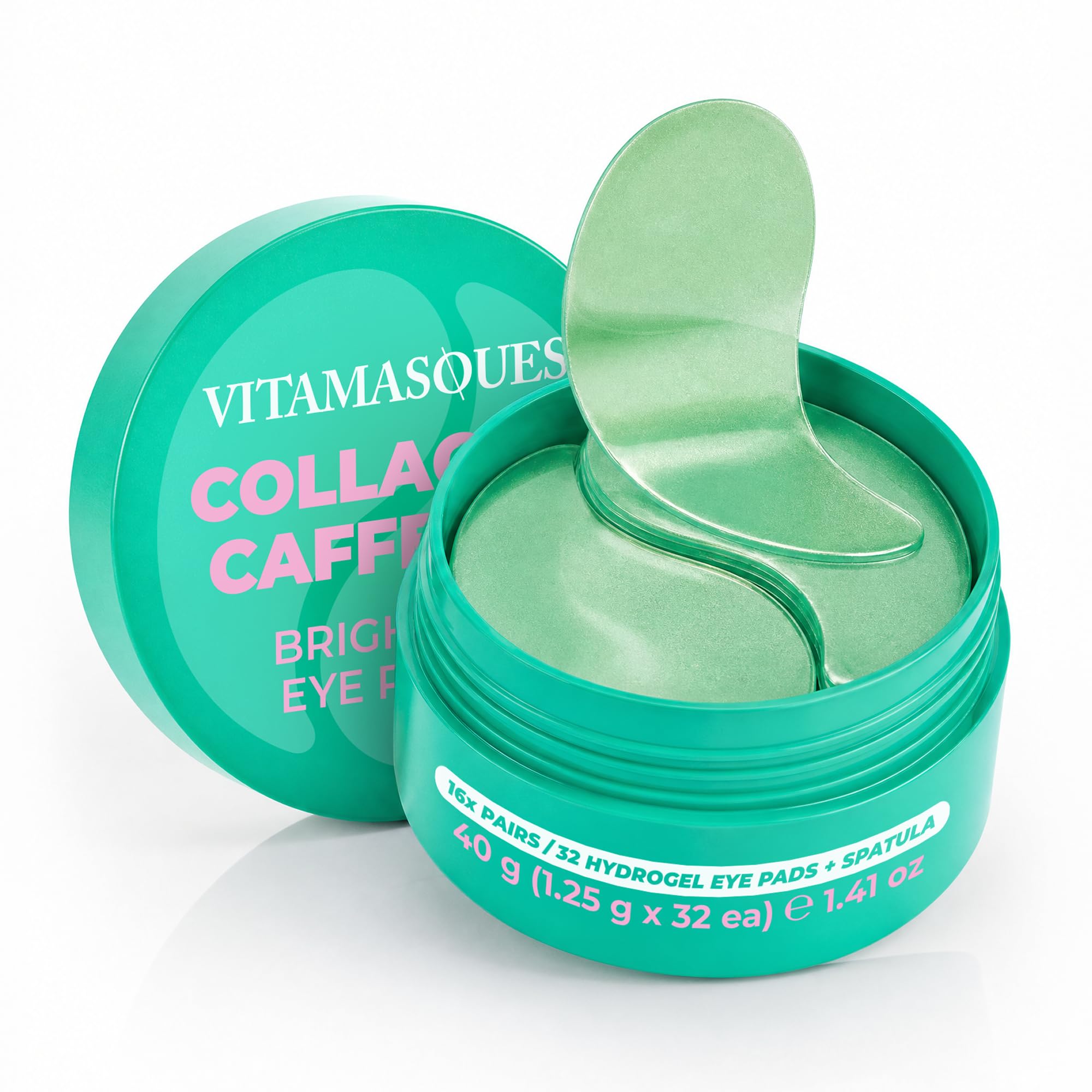 Vitamasques Lavender Hydrogel Eye Pads For Puffy Eyes & Dark Circles - Refresh in 15 minutes - Formulated in Korea - 16 Pairs / 32 HydroGel Eye Pads