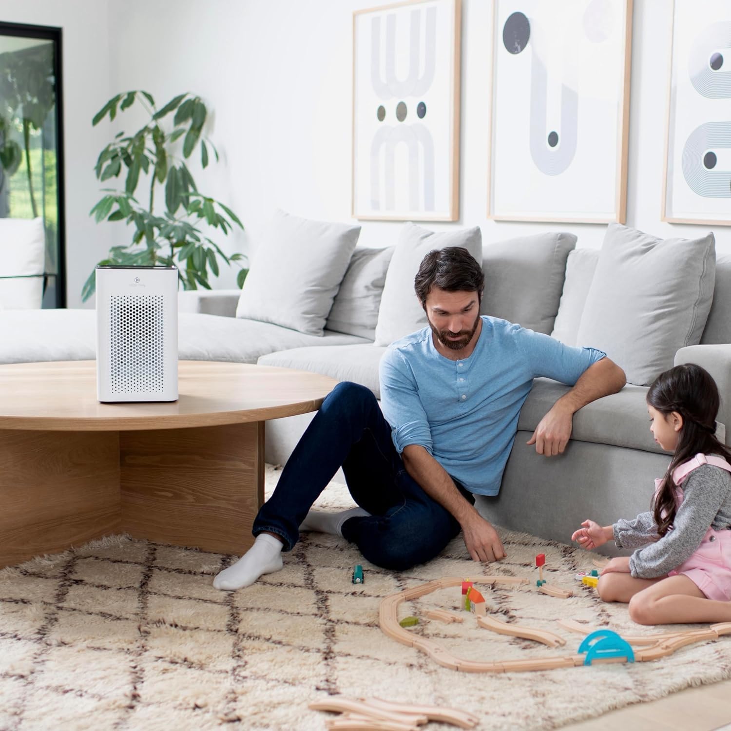 Medify MA-50 Air Purifier V3.0 with True HEPA H13 Filter | 2,640 ft² Coverage in 1hr for Smoke, Wildfires, Odors, Pollen, Pets | Quiet 99.9% Removal to 0.1 Microns | White, 1-Pack