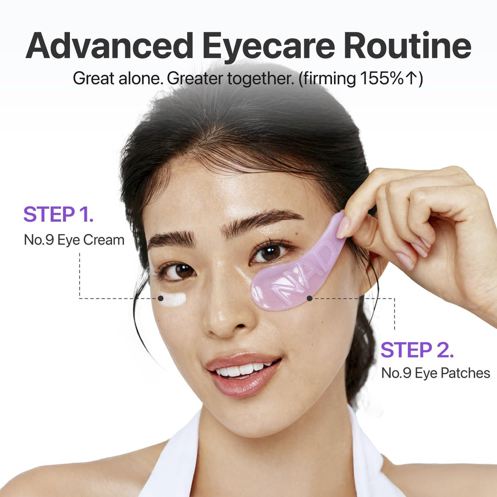 numbuzin No.9 Eye Patches, NAD+ Collagen Jelly Eye Masks with Peptides, Caffeine & Niacinamide, Cooling Under Eye Patches for Puffy Eyes & Eyebags, Skin Hydrated in Summer, 5 Pairs (10 Patches)