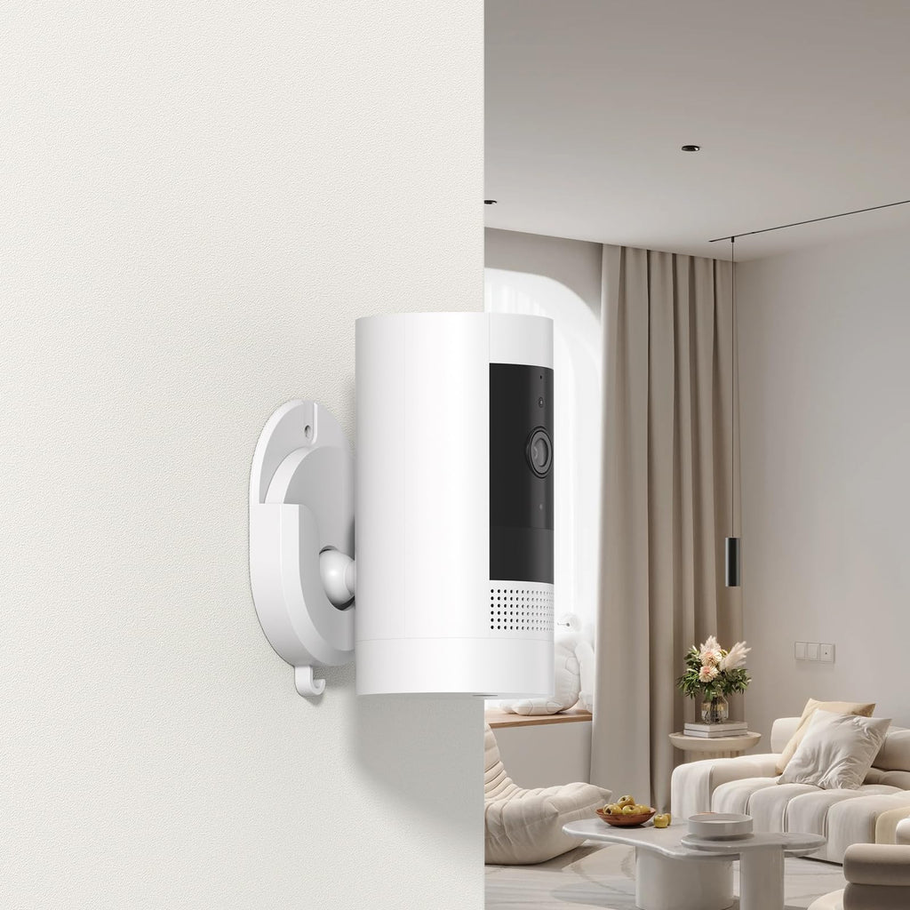 No Drill Ring Camera Adhesive Wall Mount,Strong Durable Adhesive Camera Mount Holder for Ring Indoor Cam (1st Gen and 2nd Gen)/Blink Outdoor Camera 4,2K+,(3rd Gen),Mini 2K+,Mini 2,3Pack Mount Bracket