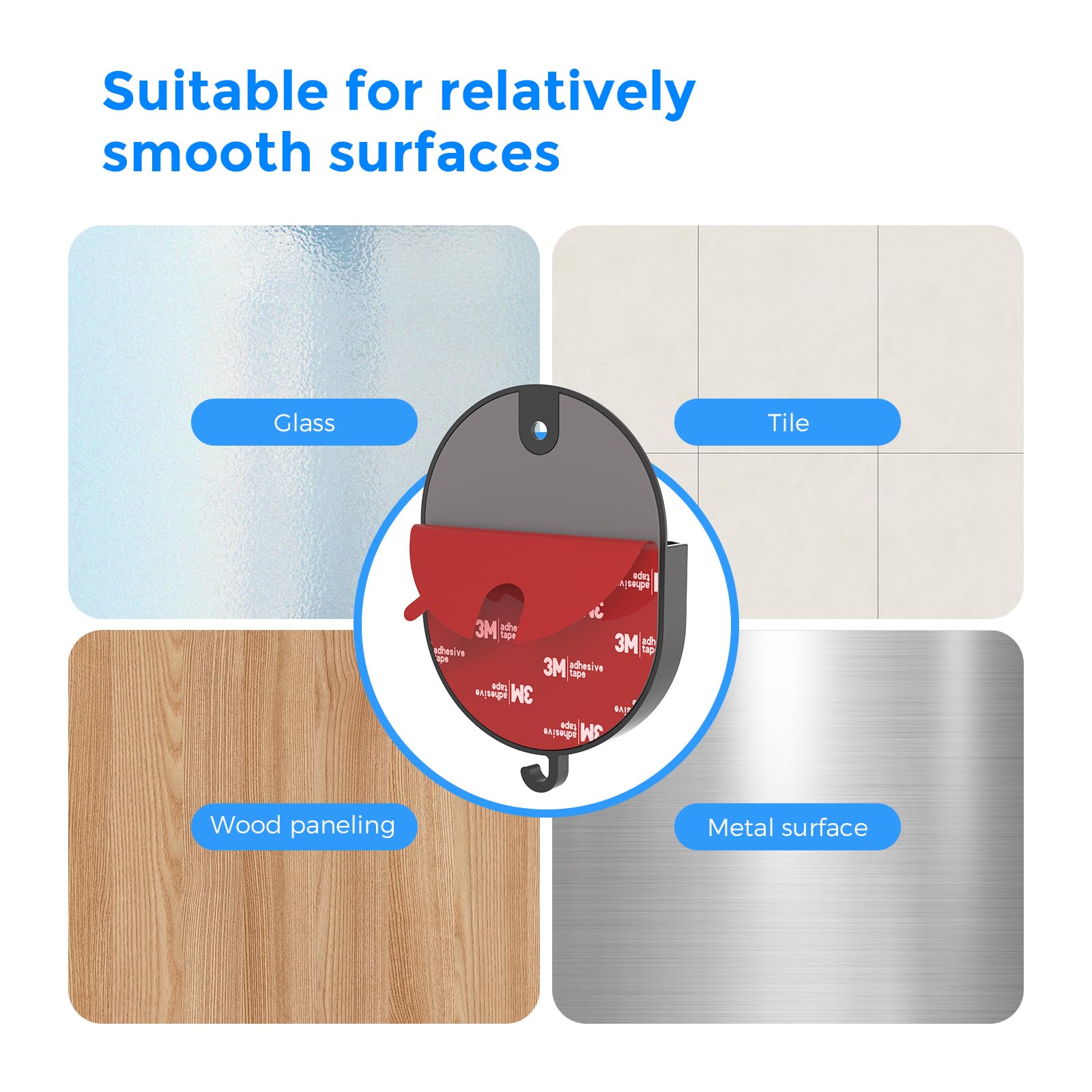 No Drill Mount Compatible with Blink/Ring/Wyze Camera,Fixing Bracket with Strong Self-Adhesive Tape Fits for Ring Indoor Cam(1st/2nd Gen),RingStick Up Cam,Blink Camera 4/3,BlinkMini 2K+