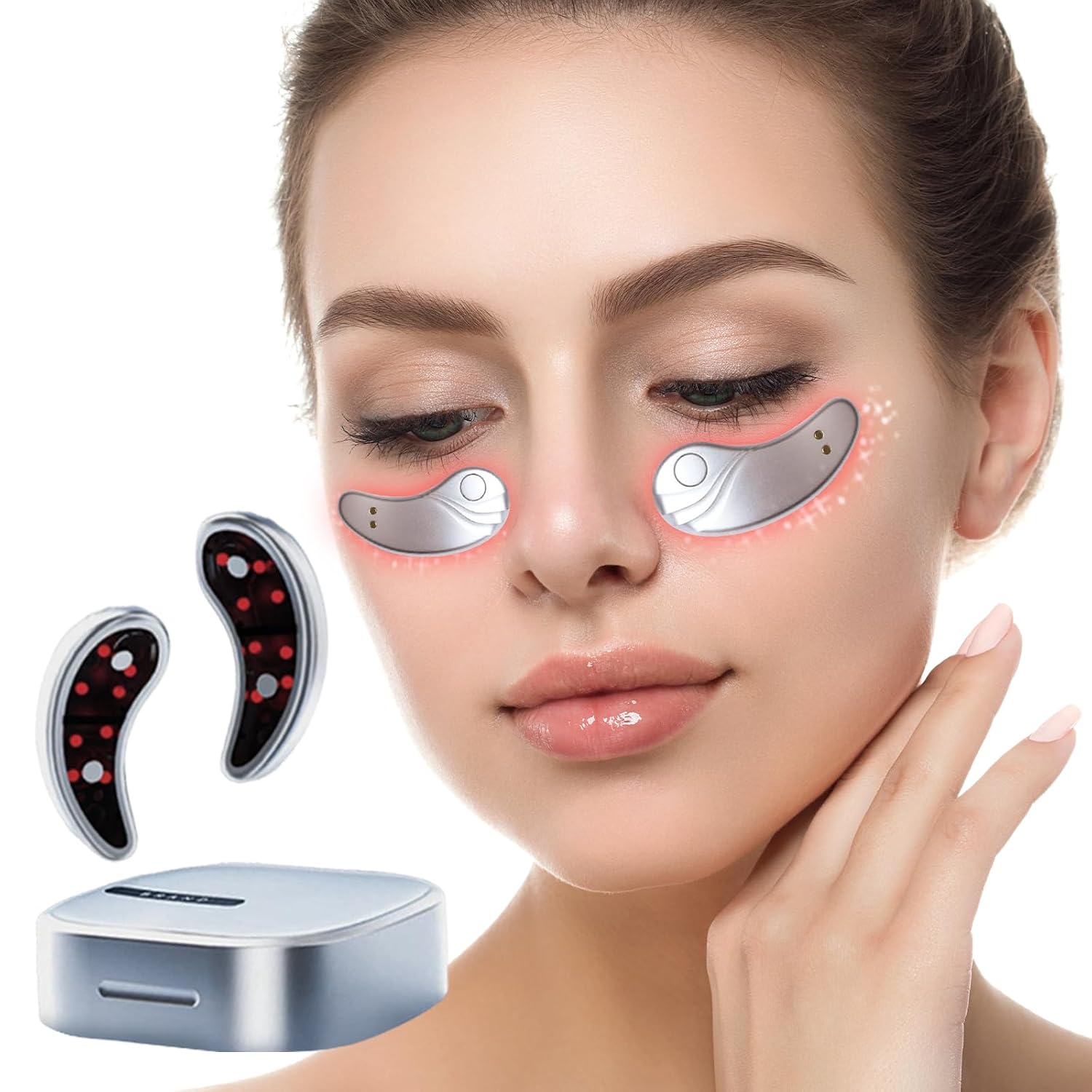 Under Eye Patches | Reusable Under Eye Patches | Gel Patches Suitable for Red Light Eye Massagers | Eye Mask Reduce Dark Circles, Puffy Eyes,Wrinkles,EyeBags | Eye Gel Care(50 Pairs Under Eye Gel Pad)