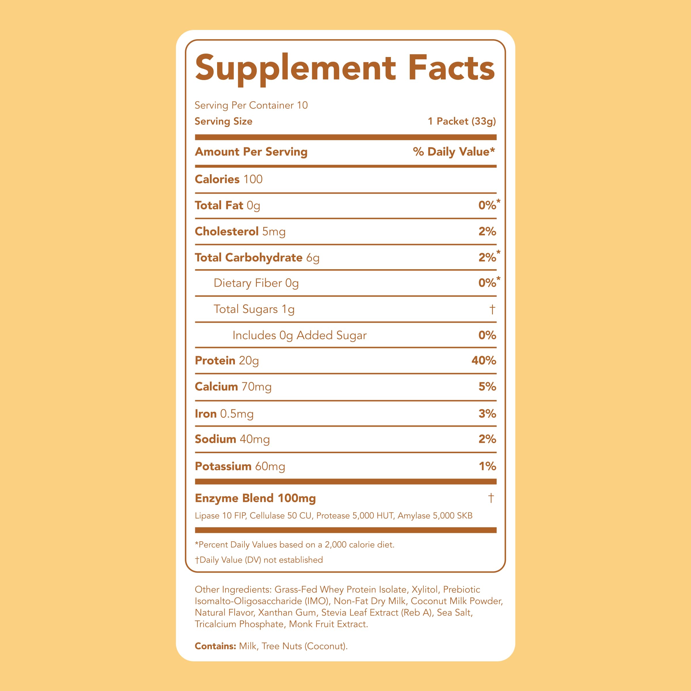Clean Simple Eats Whey Isolate Protein Powder, Variety Pack, Naturally Sweetened, Zero Added Sugar, 20g 100% GrassFed Protein Powder with Digestive Enzymes, GlutenFree, Non GMO, 10 Single Serve Pack