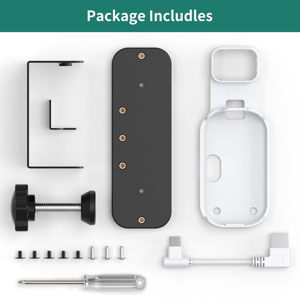 HomeMount Blink Doorbell Camera Mount No Drill for Blink Video Doorbell (1st/2nd), Anti Theft Doorbell Mount, Renter-Friendly No-Damage Blink Video Doorbell Mount for Inward Opening Doors