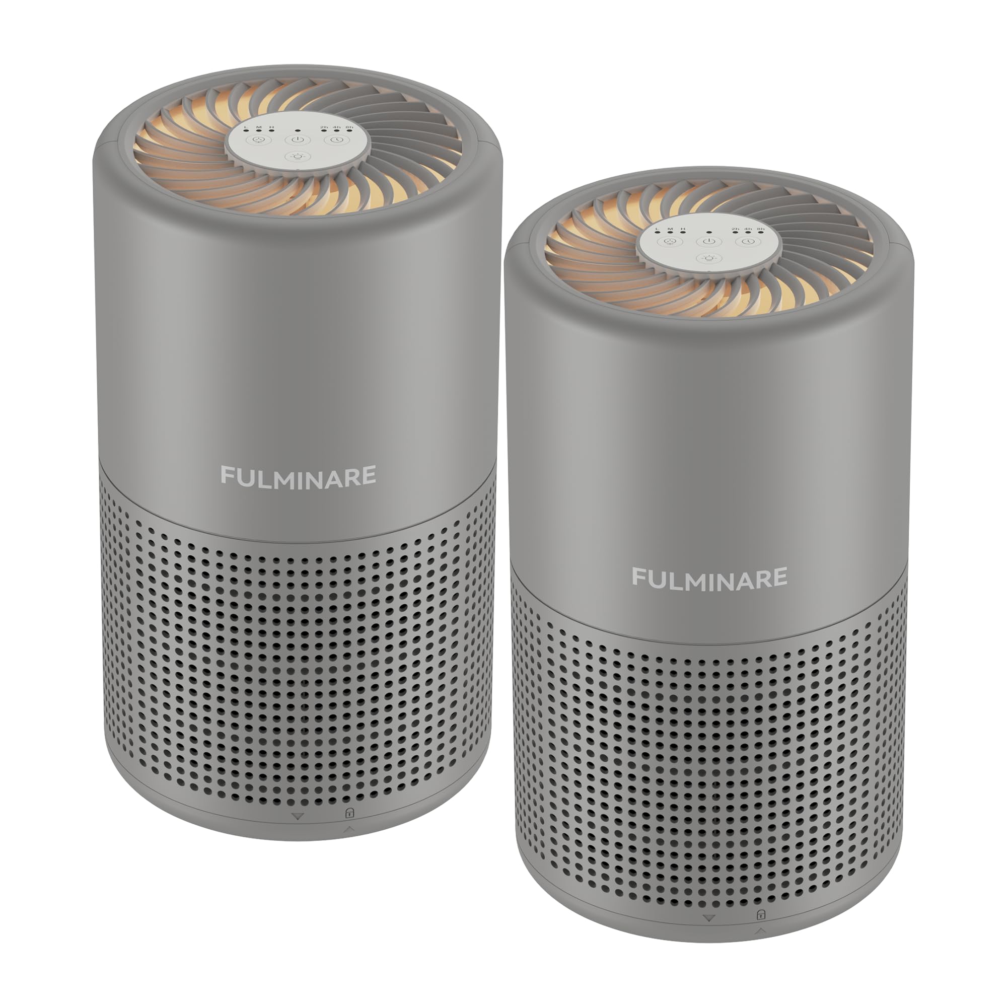 Air Purifiers for Bedroom, FULMINARE H13 True HEPA Air Filter, Quiet Air Cleaner With Night Light, Portable Small Air Purifier for Home, Office, Living Room Black