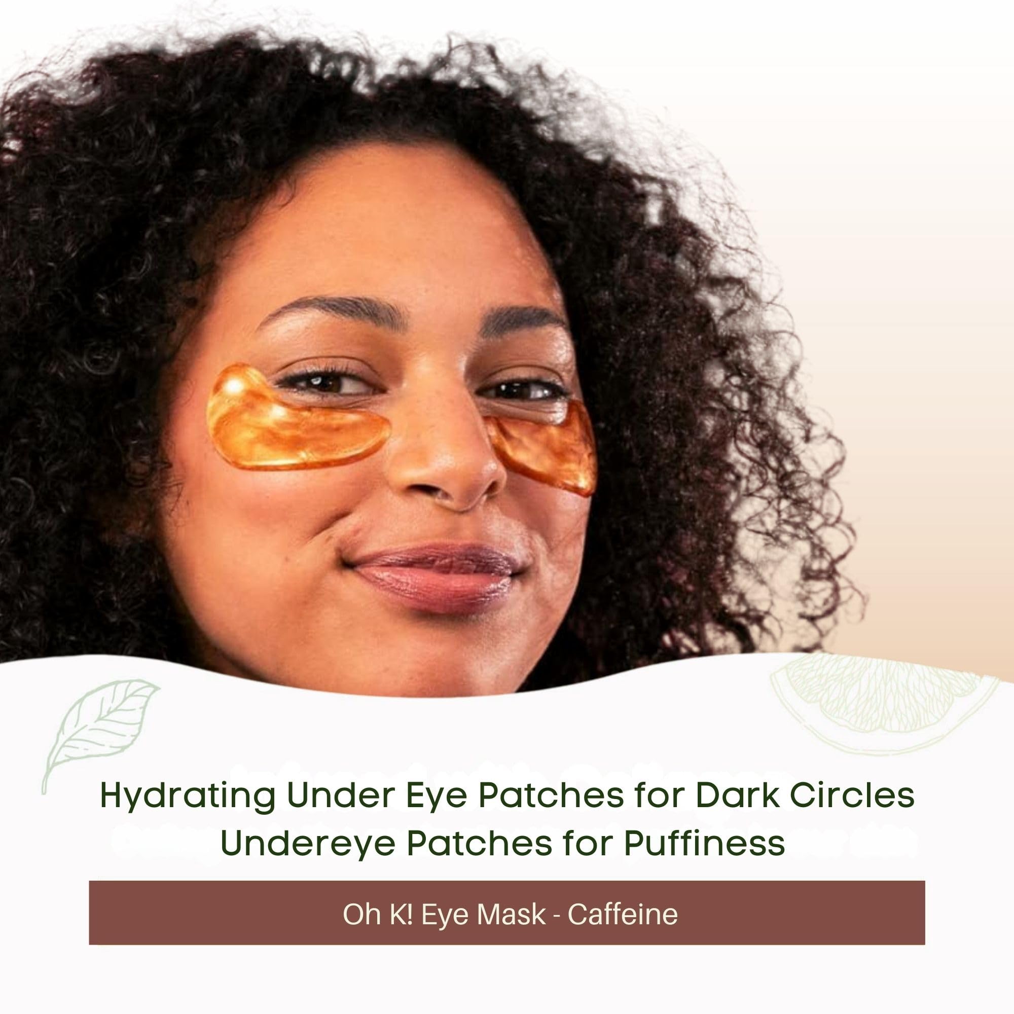 Oh K! Eye Mask - Rejuvenating - Hydrating Under Eye Patches - Depuffing Undereye Patches with Niacinamide - Hydrogel Mask for Dark Circles - 7 Pairs