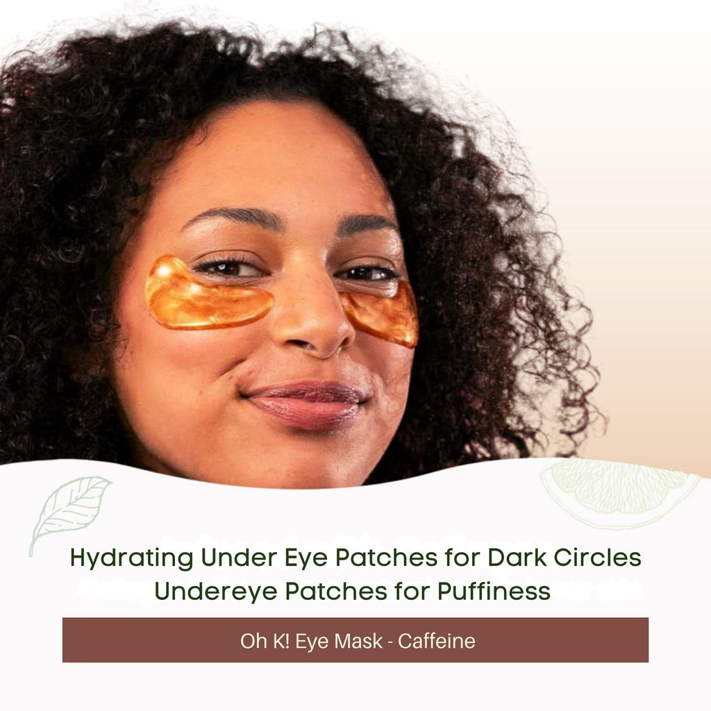 Oh K! Eye Mask - Rejuvenating - Hydrating Under Eye Patches - Depuffing Undereye Patches with Niacinamide - Hydrogel Mask for Dark Circles - 7 Pairs