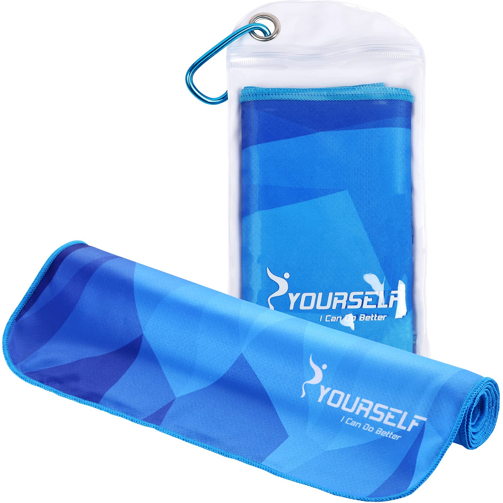 SYOURSELF Cooling Towel, Cooling Towels for Neck,40" x 12"Ice Towel for Instant Cooling Relief, Soft Breathable Chilly Towel, Perfect Yoga, Golf, Sports, Gym, Workout, Athletes Towel (1PC-Orange)