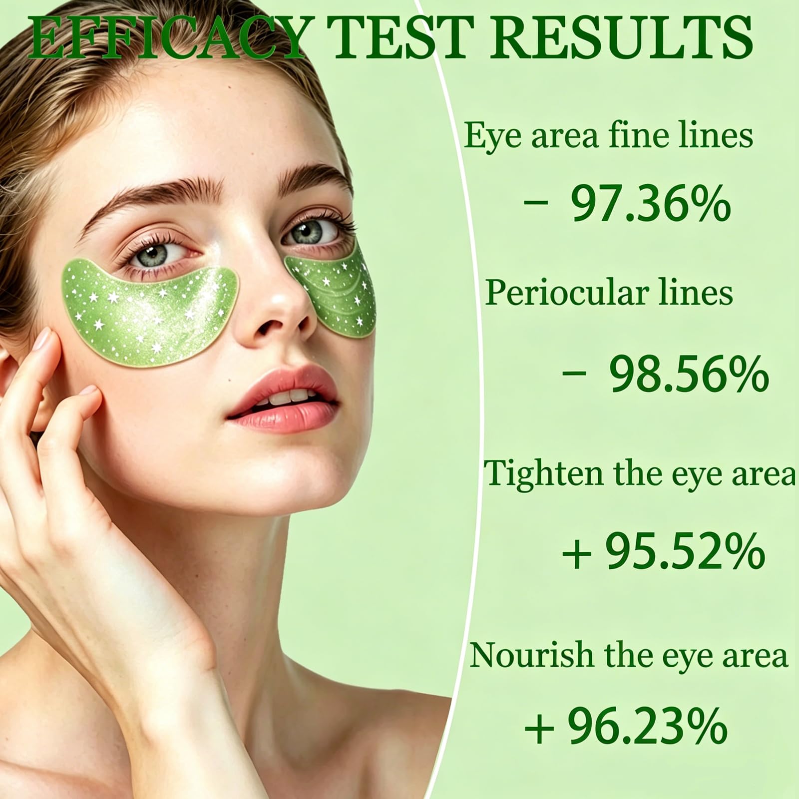 60 PCS Cucumber Under Eye Patches,Eye Masks for Dark Circles,Puffiness and Eye Bags,Moisturizing Eye Patches Skincare, Reduce Eye Skin Dryness,Wrinkles and Fine Lines,Self Care Gifts for Women