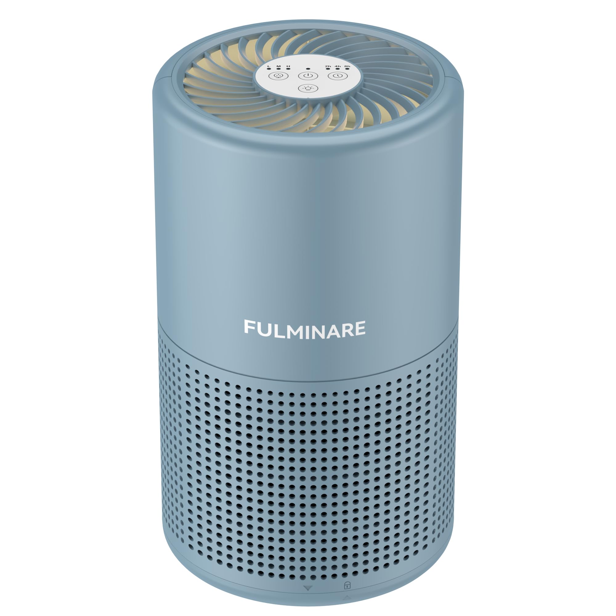 Air Purifiers for Bedroom, FULMINARE H13 True HEPA Air Filter, Quiet Air Cleaner With Night Light, Portable Small Air Purifier for Home, Office, Living Room Black