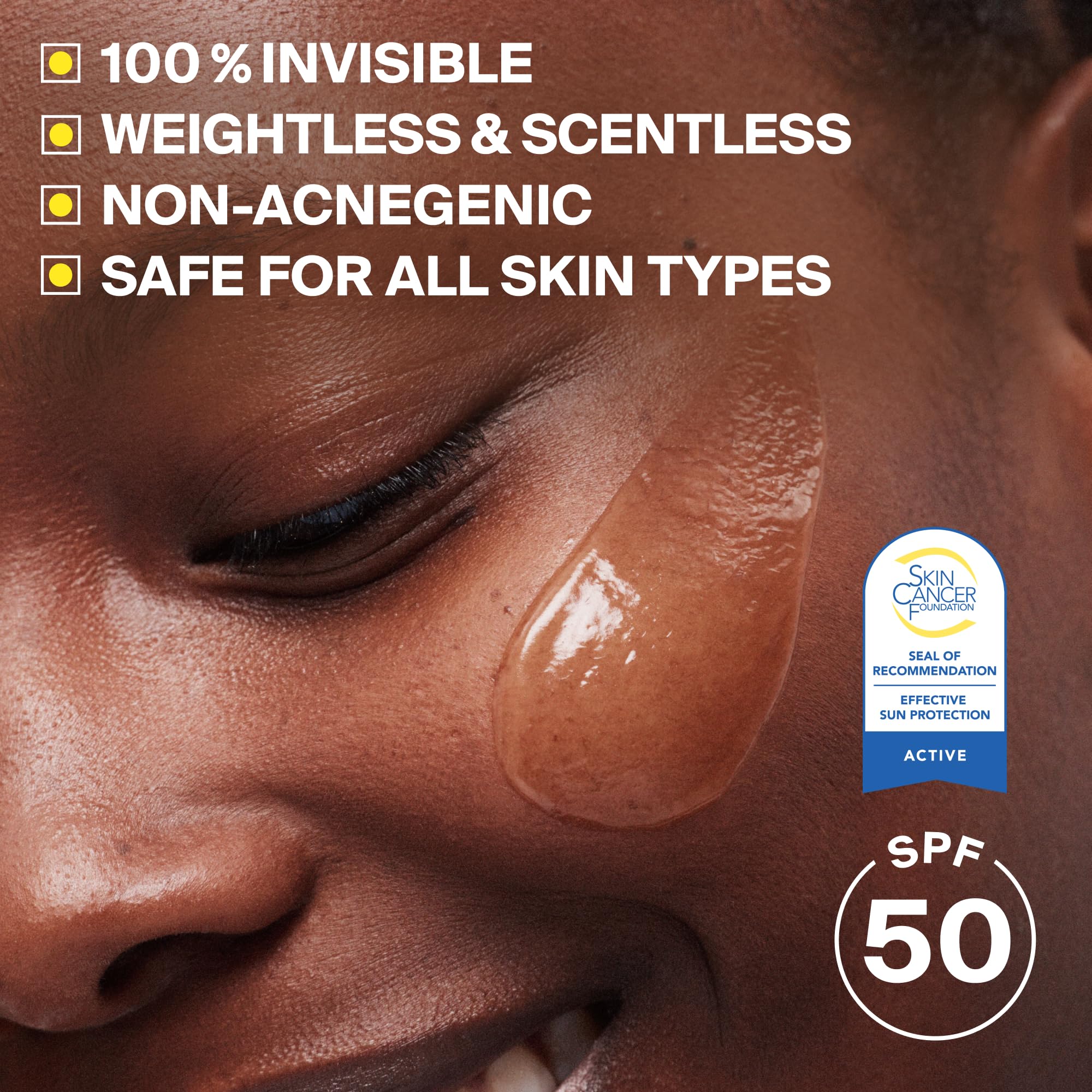 Supergoop! Unseen Sunscreen - Clear & Invisible Face Sunscreen + Broad Spectrum + Makeup-Gripping Primer - Weightless, Scentless, Oil Free - For All Skin Types & Tones