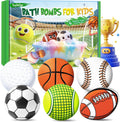 Bath Bombs for Kids, STEM 6-Pack Organic Handmade Bath Bomb Sports Themed, Basketball, Football, Rugby, Golf, Tennis Shapes, Mild Skin-Friendly SPA Toy, Nice Daily Reward and Holiday Gifts