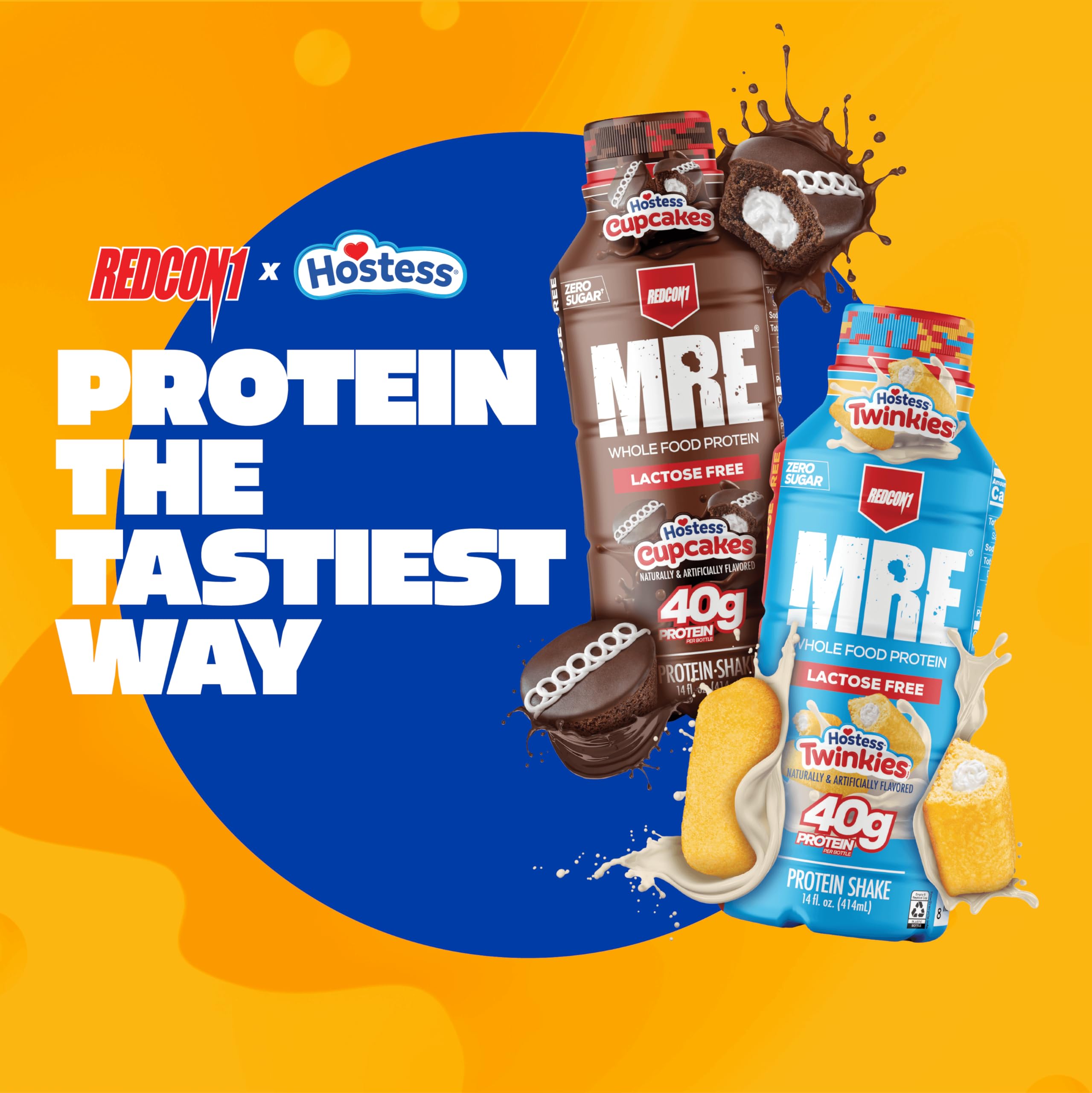 REDCON1 MRE RTD Protein Shake | Milk Chocolate | Lactose Free, 40g Protein - 12 Pack, 14 oz