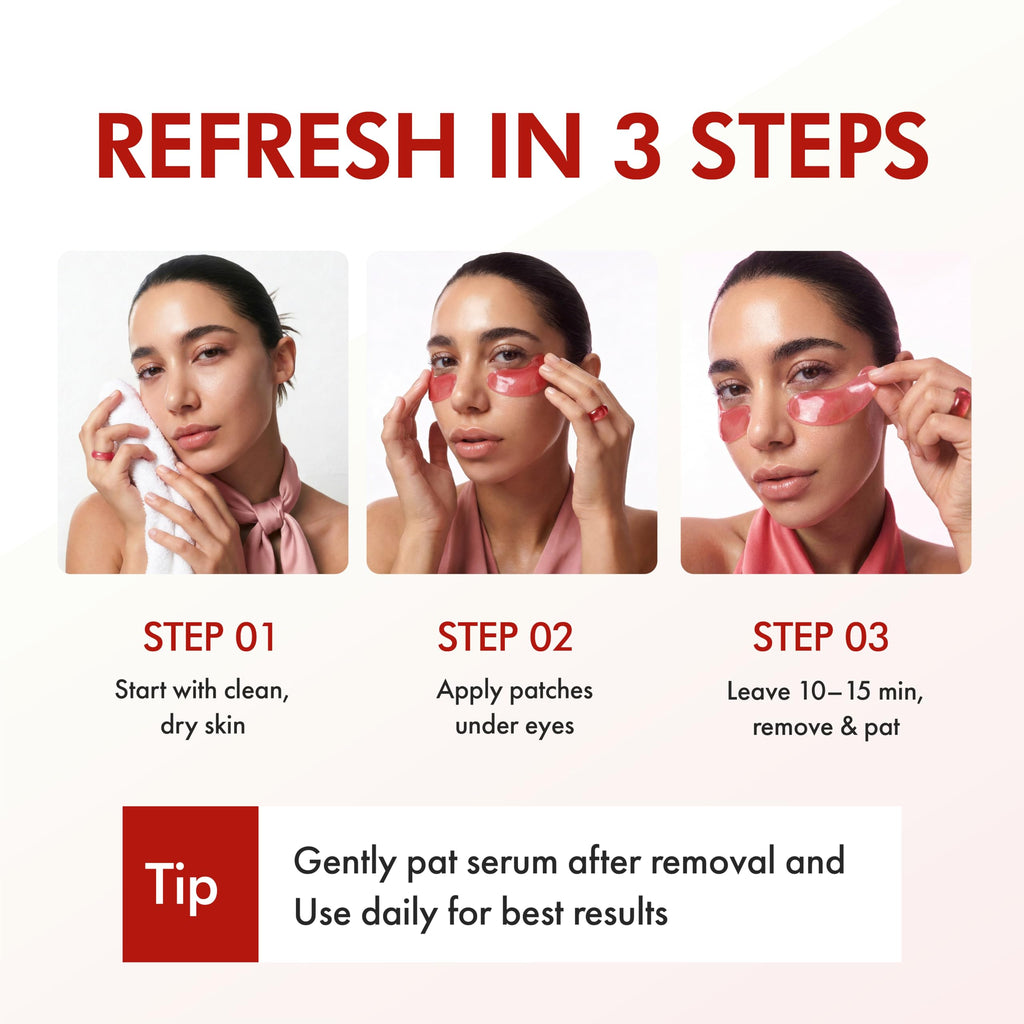 SpaScriptions Collagen Hydrogel Under Eye Patches - Anti-Wrinkle Eye Masks for Dark Circles & Puffiness, Firming & Hydrating Gel Eye Pads for Men & Women for Refreshing Daily Skin Care, 4 Pairs