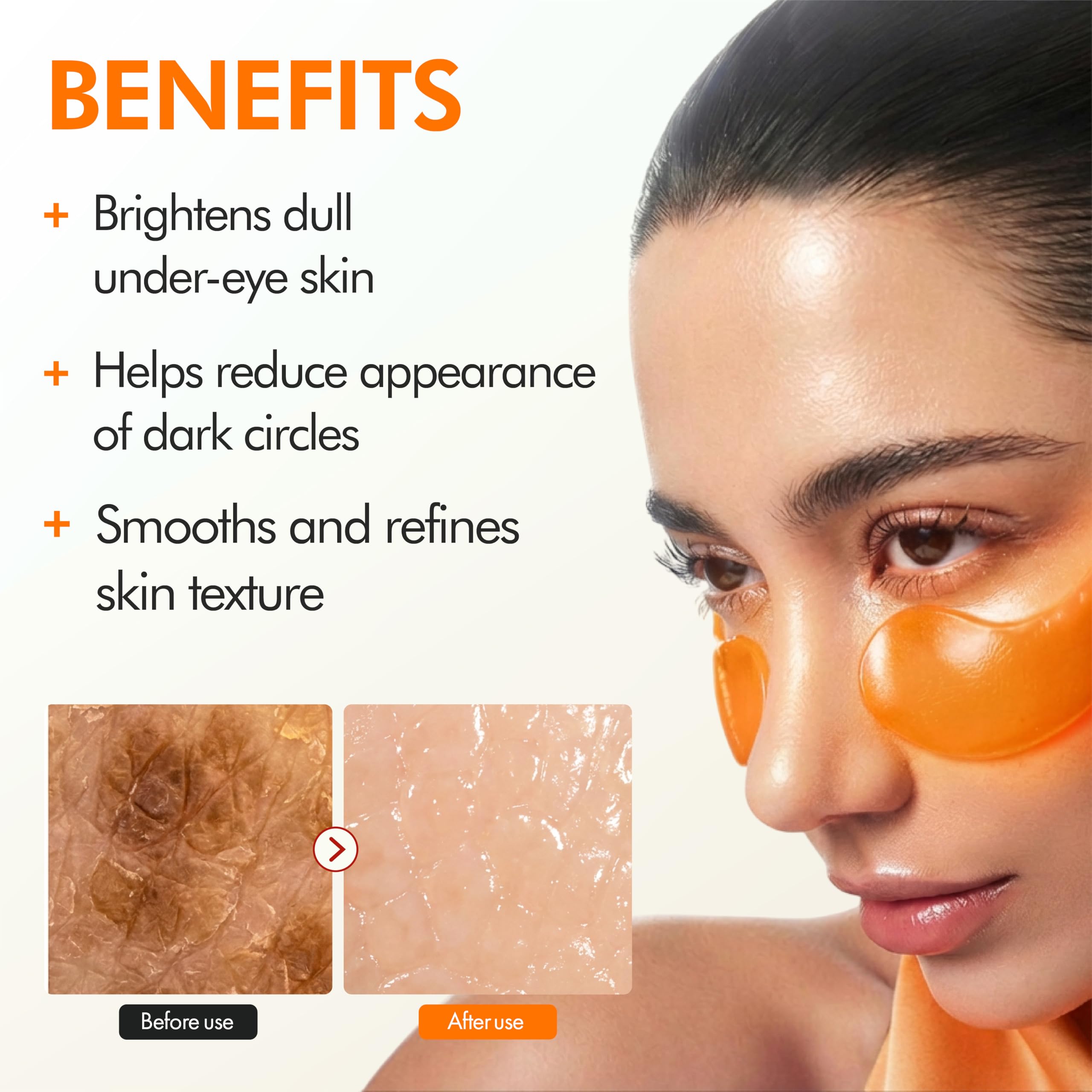 SpaScriptions Collagen Hydrogel Under Eye Patches - Anti-Wrinkle Eye Masks for Dark Circles & Puffiness, Firming & Hydrating Gel Eye Pads for Men & Women for Refreshing Daily Skin Care, 4 Pairs