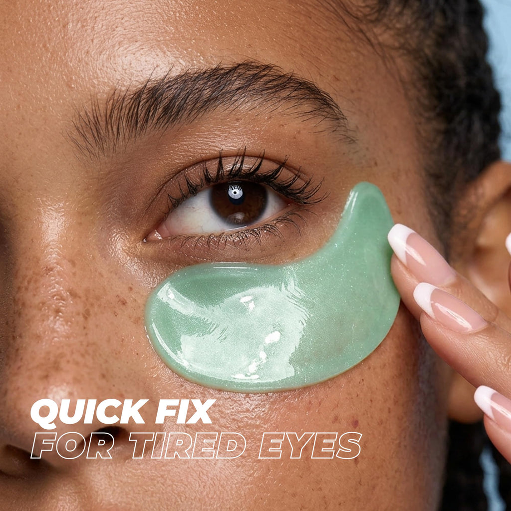 Vitamasques Lavender Hydrogel Eye Pads For Puffy Eyes & Dark Circles - Refresh in 15 minutes - Formulated in Korea - 16 Pairs / 32 HydroGel Eye Pads