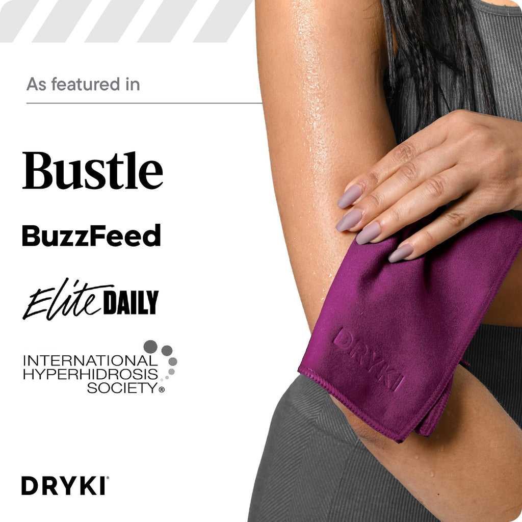 DRYKI Pocket-Sized Sweat Towels - The Original Sweat Absorbing Handkerchiefs - Quick-Dry Microfiber Sweat Rags for Face, Hands, & Body - Men & Women - Gym and Work (Moss Camo: 5 Pack)