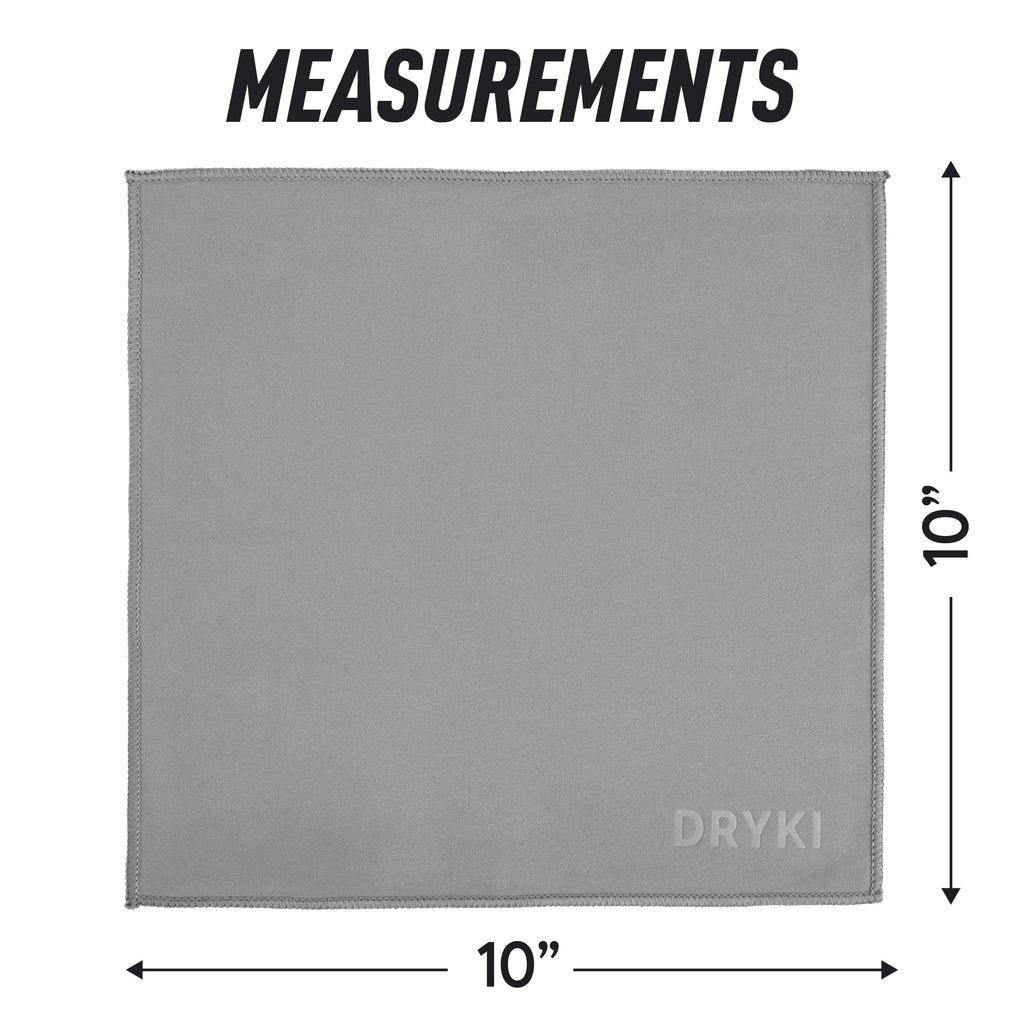 DRYKI Pocket-Sized Sweat Towels - The Original Sweat Absorbing Handkerchiefs - Quick-Dry Microfiber Sweat Rags for Face, Hands, & Body - Men & Women - Gym and Work (Moss Camo: 5 Pack)