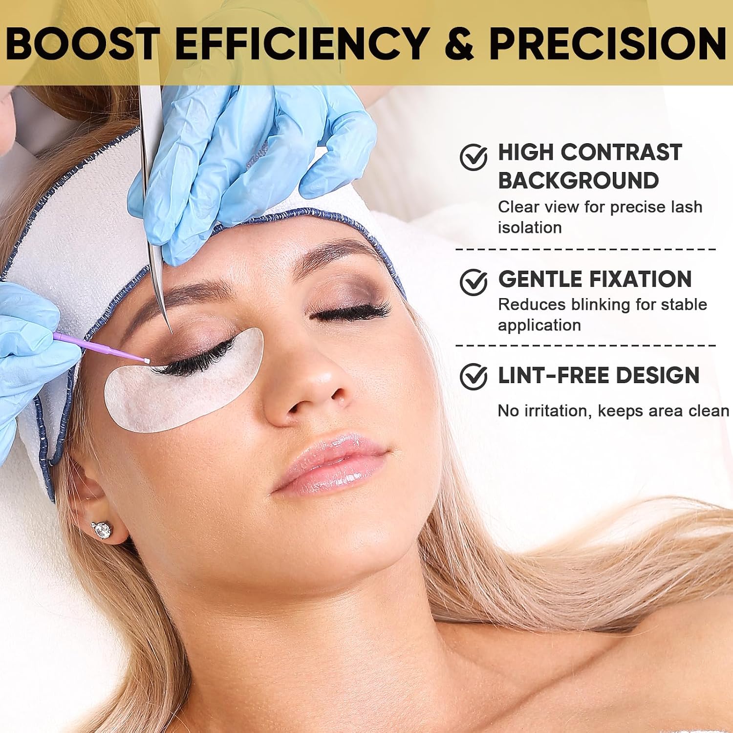 TEAWOO Under Eye Patches for Lash Extensions, 150 Pairs | Eyelash Extension Supplies, Under Eye Patches, Eye Pads for Eyelash Extension, Eyelash Tinting