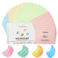 32 Pairs Under Eye Patches, Hydrating Eye Masks for Dark Circles Puffiness Puffy Eyes, Anti Wrinkle Collagen Undereye Pads, 32 Sets Travel Skincare Face Gel (24K Golden+Blue+Pink+Green)