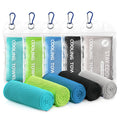 Cooling Towels - 5 Pack Gym Towels, Gym Towel for Working Out, Yoga Towel, Quick Dry Towel for Running, Camping, Fitness & More Activities