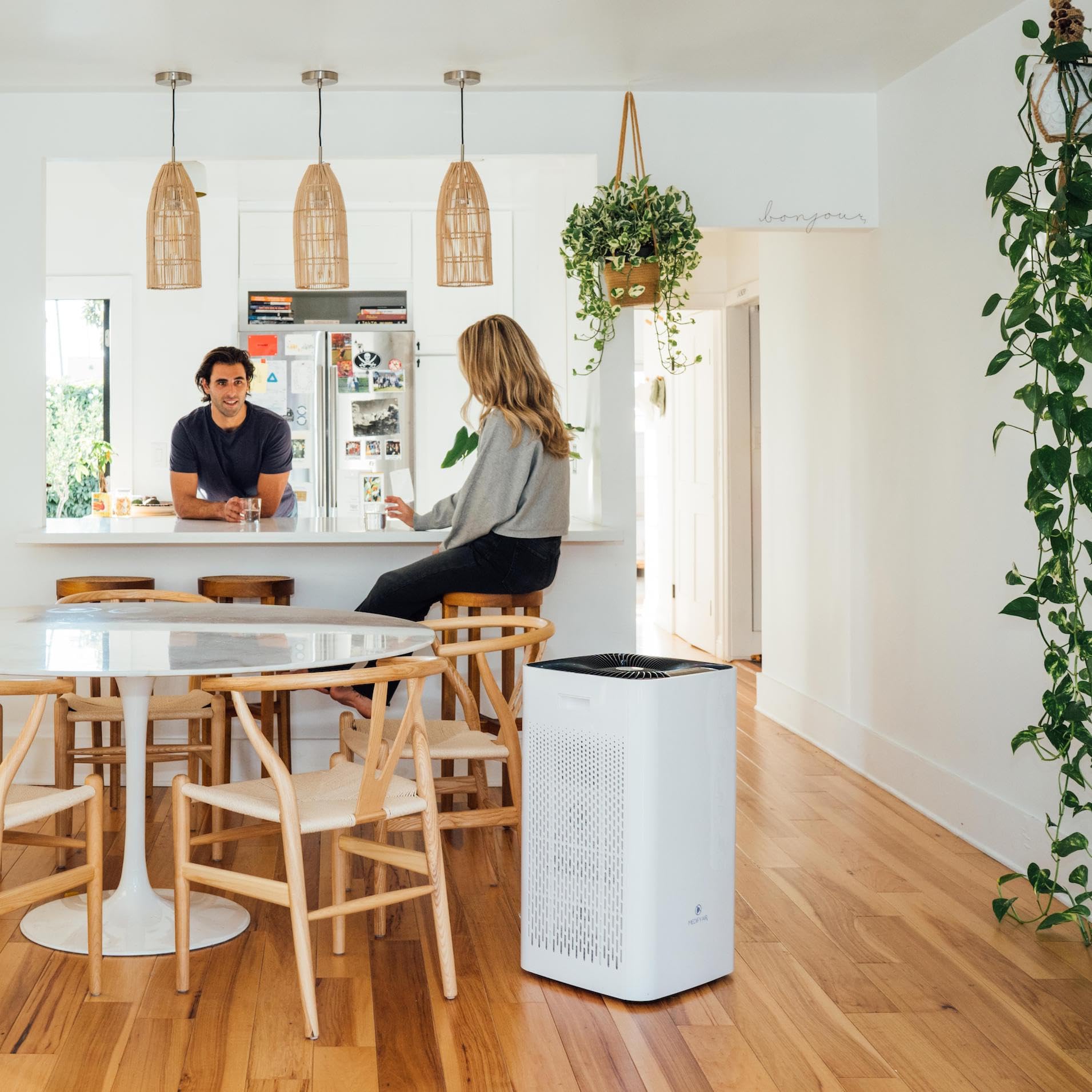 Medify MA-50 Air Purifier V3.0 with True HEPA H13 Filter | 2,640 ft² Coverage in 1hr for Smoke, Wildfires, Odors, Pollen, Pets | Quiet 99.9% Removal to 0.1 Microns | White, 1-Pack