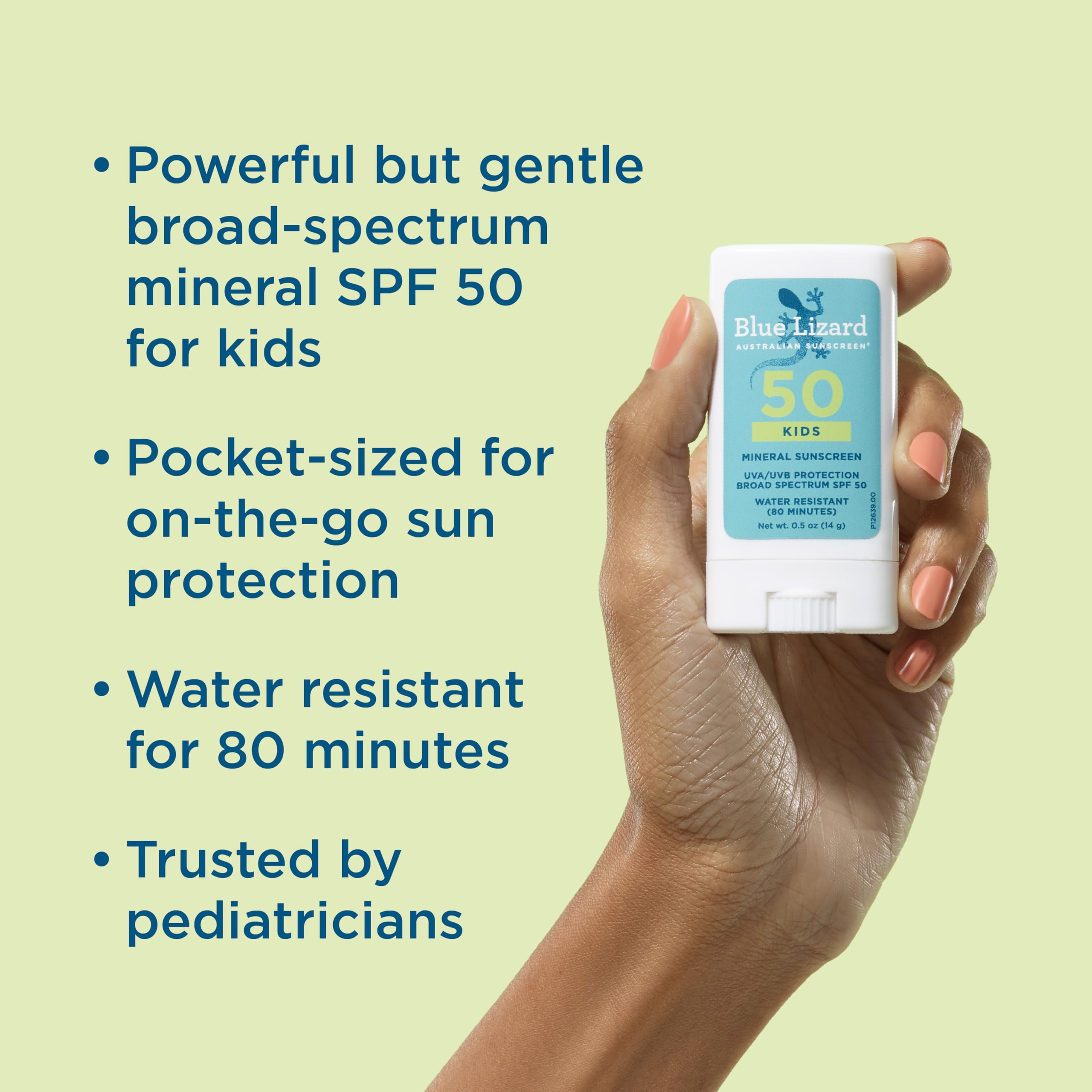 Blue Lizard Kids Mineral Sunscreen Spray SPF 50+, Brand, Broad-Spectrum UVA/UVB Protection, Water-Resistant, Zinc Oxide Formula, 5 fl oz