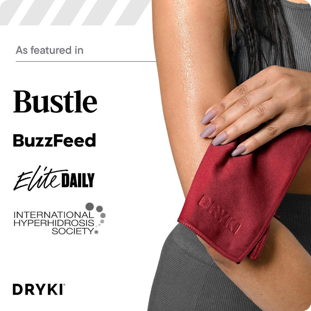 DRYKI Pocket-Sized Sweat Towels - The Original Sweat Absorbing Handkerchiefs - Quick-Dry Microfiber Sweat Rags for Face, Hands, & Body - Men & Women - Gym and Work (Moss Camo: 5 Pack)