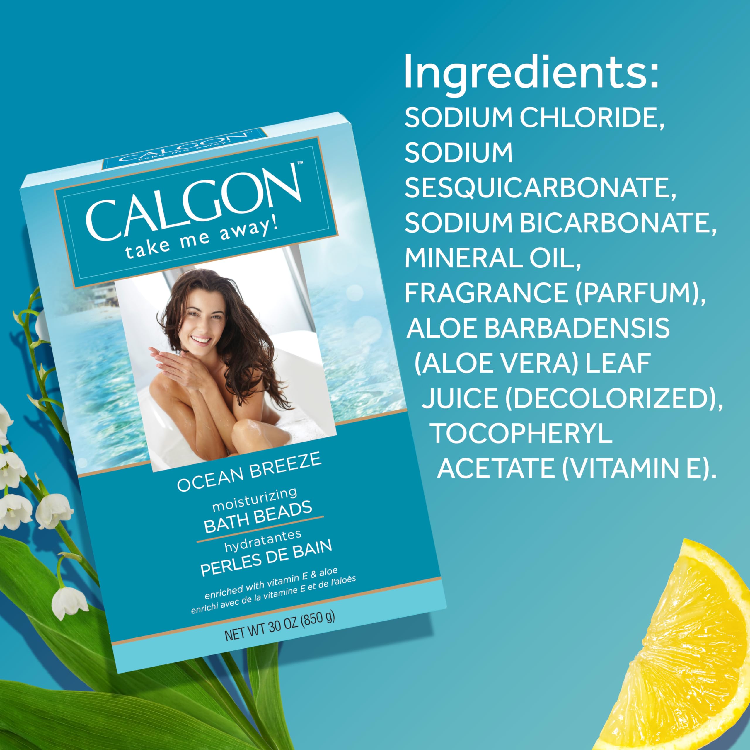 Calgon Ageless Bath Series Renewing Pearls, 16 oz.