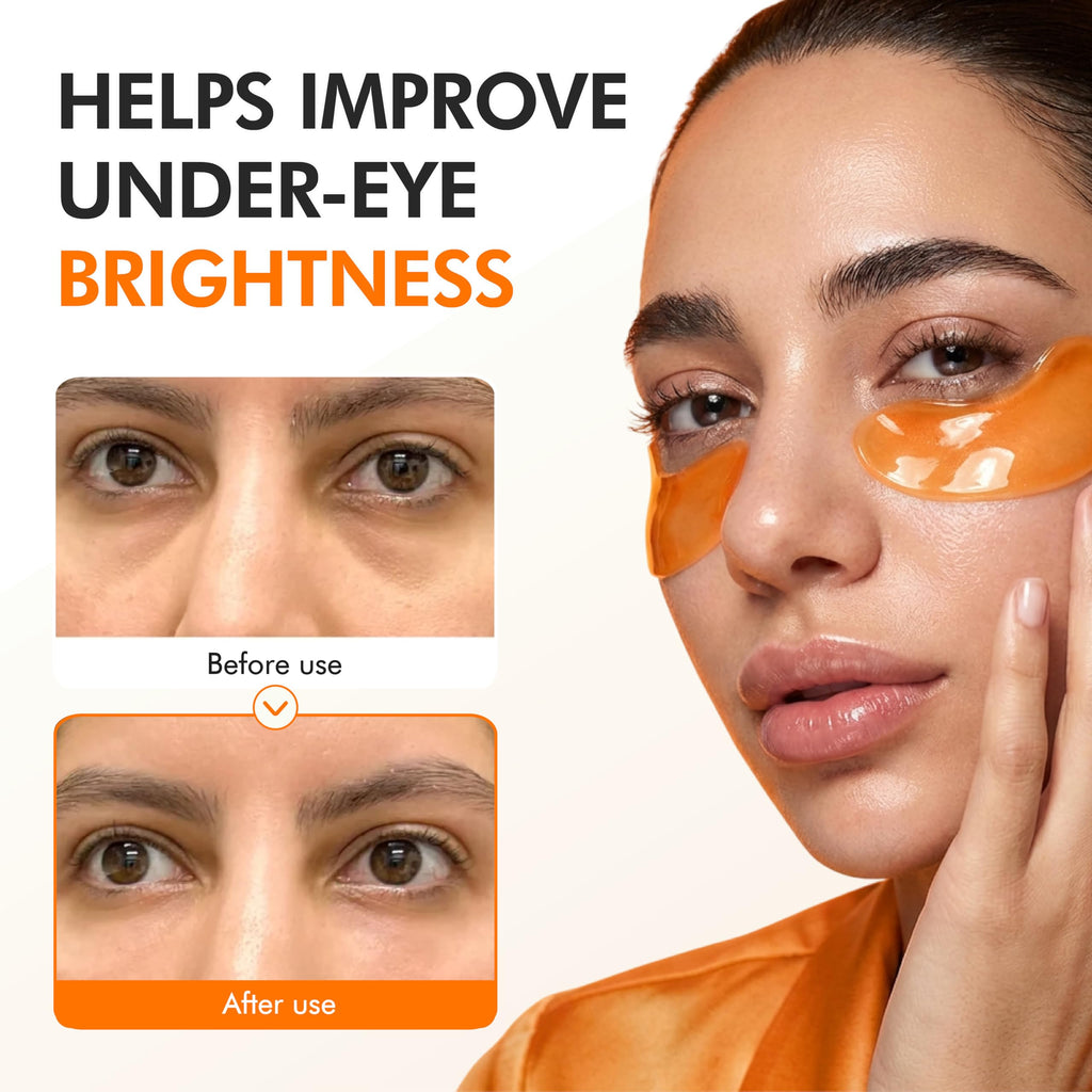 SpaScriptions Collagen Hydrogel Under Eye Patches - Anti-Wrinkle Eye Masks for Dark Circles & Puffiness, Firming & Hydrating Gel Eye Pads for Men & Women for Refreshing Daily Skin Care, 4 Pairs