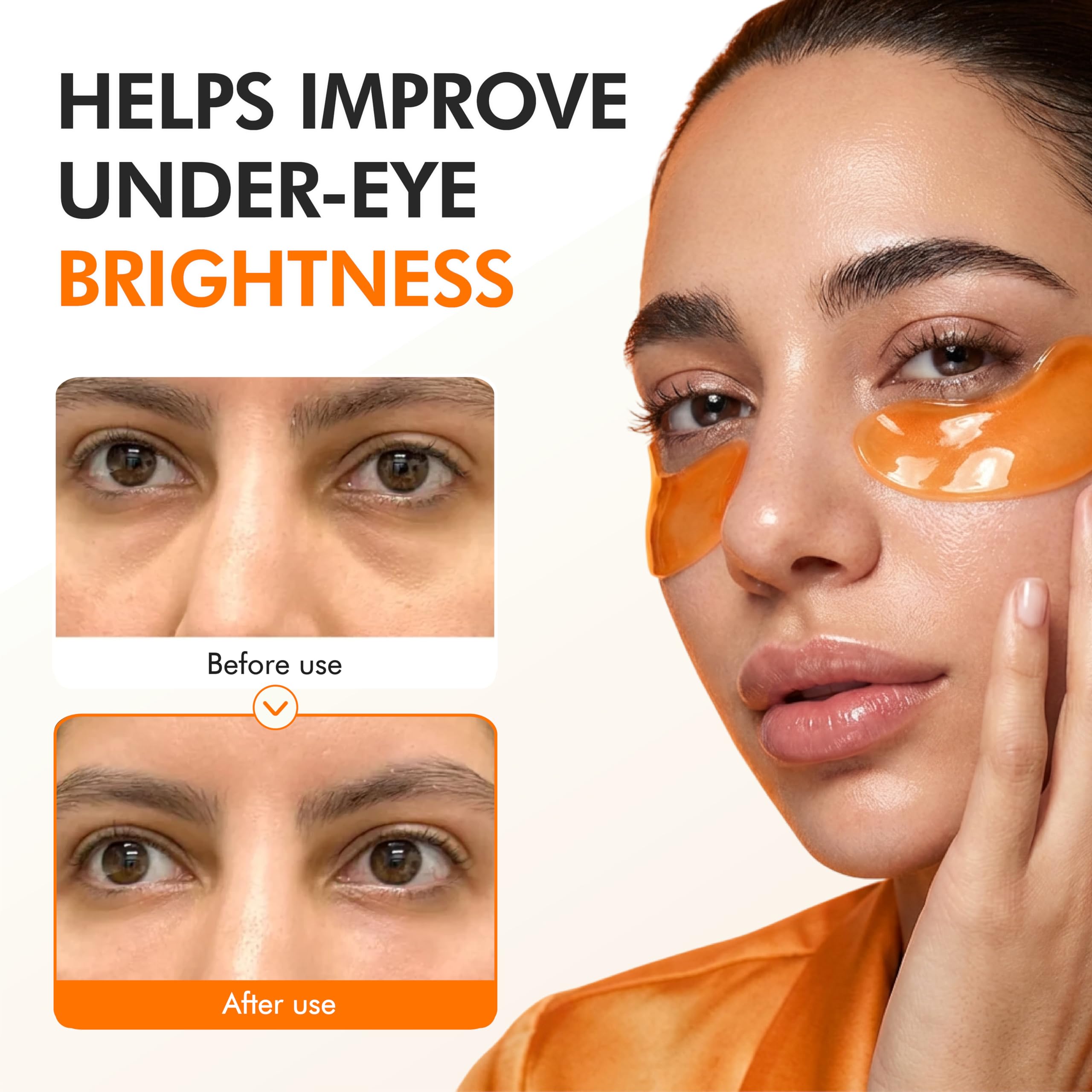 SpaScriptions Collagen Hydrogel Under Eye Patches - Anti-Wrinkle Eye Masks for Dark Circles & Puffiness, Firming & Hydrating Gel Eye Pads for Men & Women for Refreshing Daily Skin Care, 4 Pairs