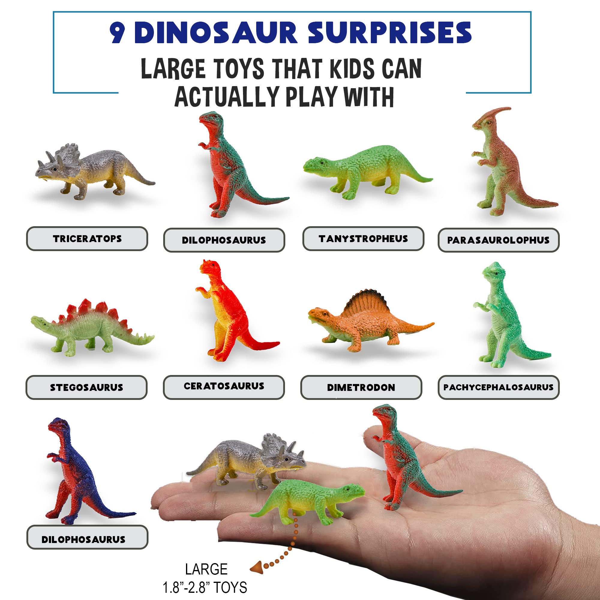 Bath Bombs for Kids with Surprise Toys Inside Plus Dinosaur Puzzle - Set of 9 Organic Dino Egg Bath Bombs, Gentle and Kids Safe, Fizzy Balls with Rich Bubbles, Birthday Gifts for Boys, Girls