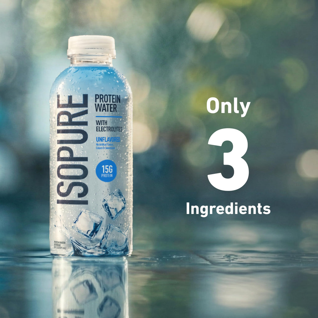 Isopure Clear Whey Isolate Protein Powder, Lactose Free, Gluten Free, Naturally Flavored, Watermelon Lime, 20g Protein Per Serving, 14.1 Oz, 16 Servings (Packaging May Vary)