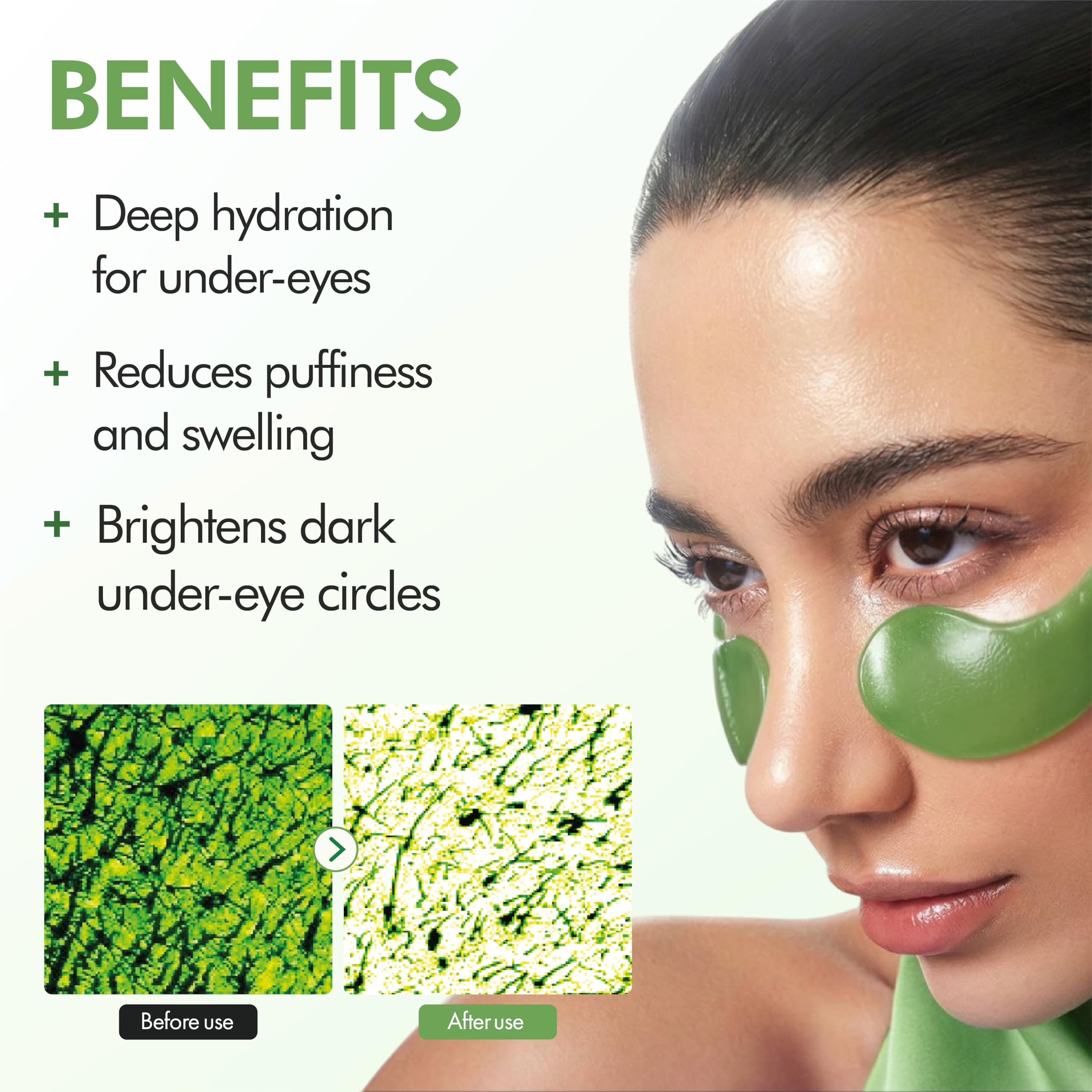 SpaScriptions Collagen Hydrogel Under Eye Patches - Anti-Wrinkle Eye Masks for Dark Circles & Puffiness, Firming & Hydrating Gel Eye Pads for Men & Women for Refreshing Daily Skin Care, 4 Pairs