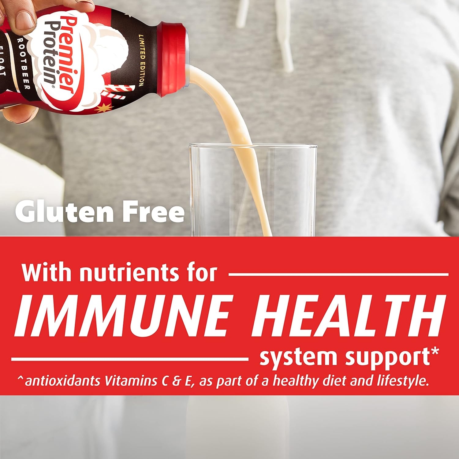 Premier Protein Shake Root Beer Float 30g Protein 12 Pack + Bananas & Cream 30g Protein 12 Pack