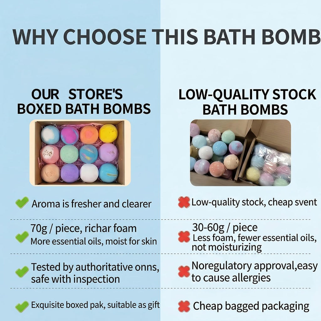 Bath Bombs with Surprise Inside, 12 Pack Fizzy Bubble Bath Gift Set, Ocean Theme Bath Fizzies, Natural Sea Salt Color Changing Spa Bath Balls (Sea Animal 12PC)