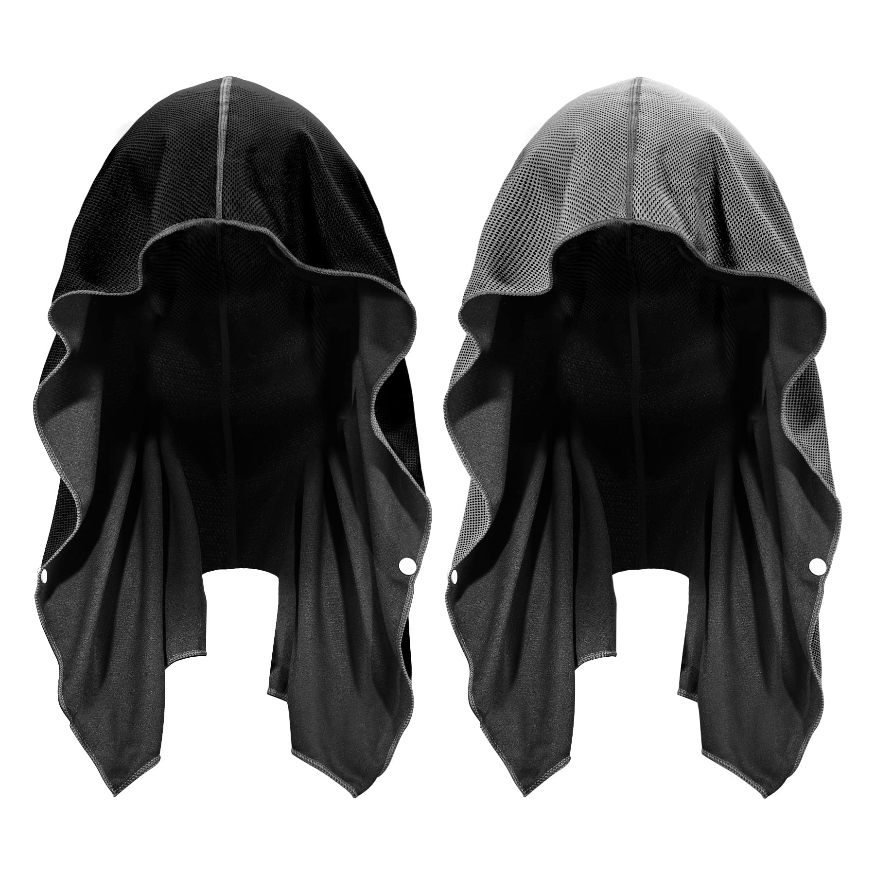 Sukeen Cooling Hoodie Towel, Cooling Towels for Neck and Face Quick Drying Absorbent, UV Protection Cooling Neck Wraps, Sport Workout Camping Cycling Cooling Towel