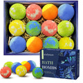 Bath Bombs for Women and Girls, Anniversary Birthday Gift, Natural Organic Fizzy Bath Bombs, Stress Relief, Self-Care Relaxation Home Spa, Pack of 8 in Bag, with Essential Oils & Epsom Salts, 4 Scents