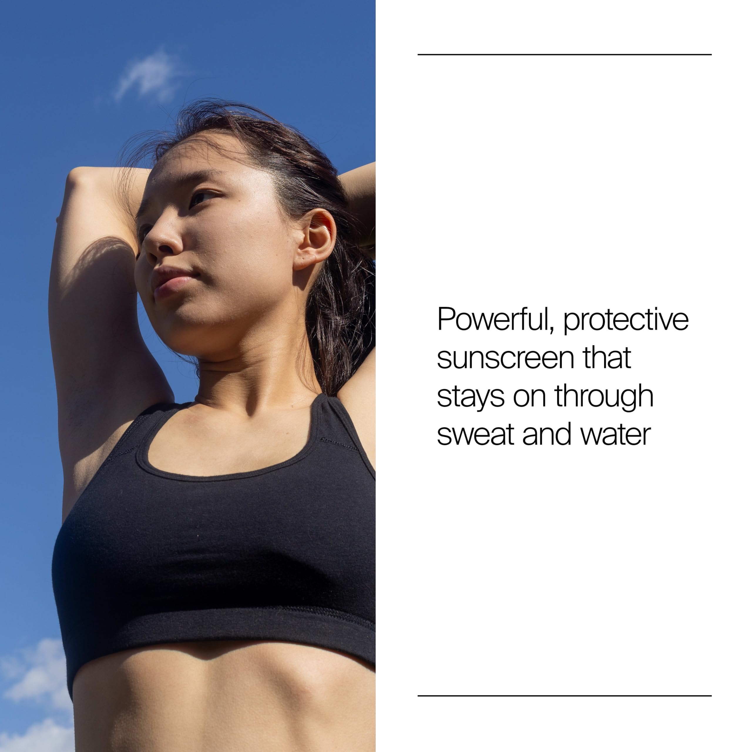 Neutrogena, Sport Face Sunscreen SPF 70+, Oil-Free, Sweat and Water-Resistant, Broad-Spectrum UVA/UVB, 2.5 Fl Oz