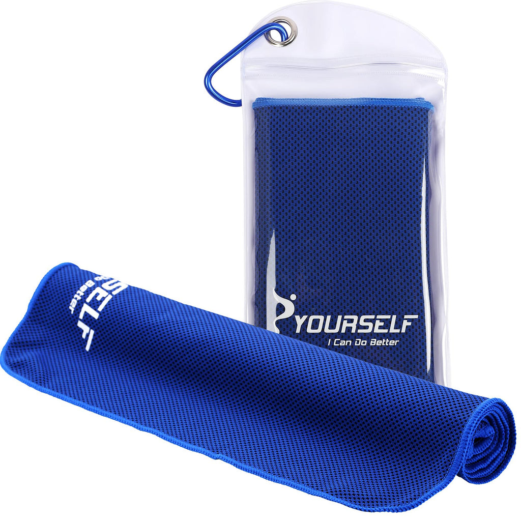 SYOURSELF Cooling Towel, Cooling Towels for Neck,40" x 12"Ice Towel for Instant Cooling Relief, Soft Breathable Chilly Towel, Perfect Yoga, Golf, Sports, Gym, Workout, Athletes Towel (1PC-Orange)