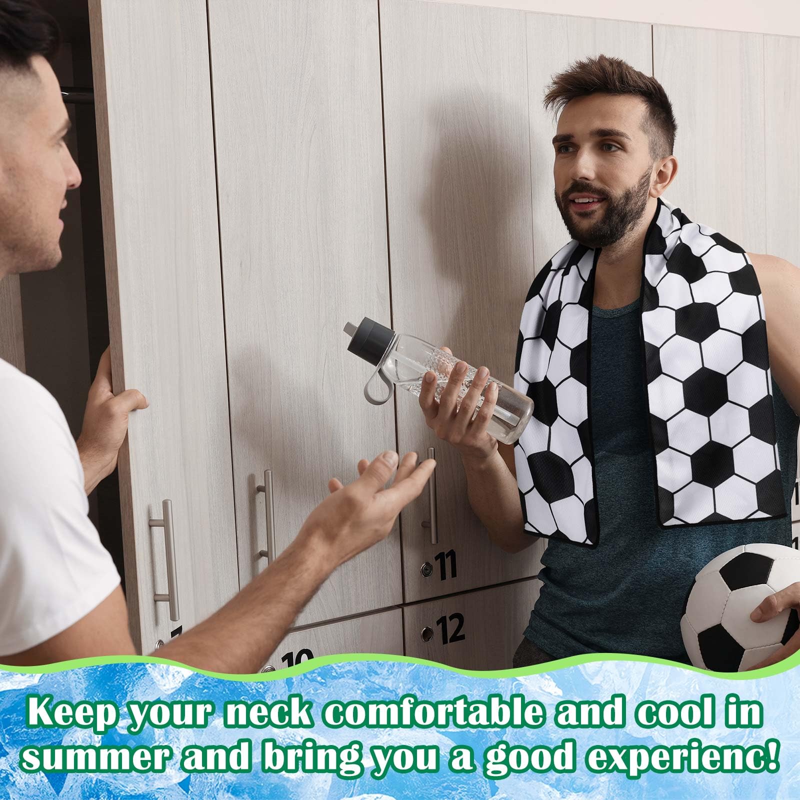 FuWeave 24 Pack Baseball Cooling Towel 40 x 12 Inch Breathable Sport Cooling Towel Microfiber Fast Drying Baseball Team Gifts for Athletes Yoga Gym Camping Running