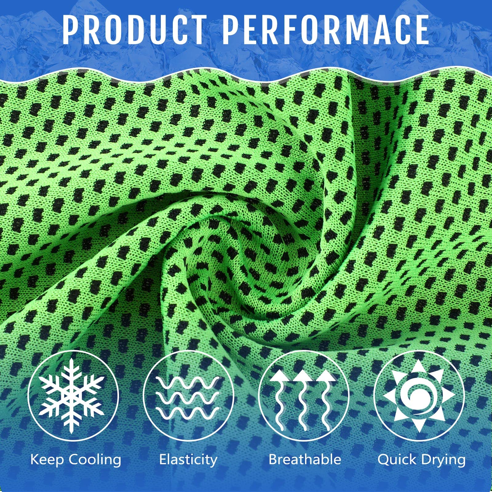 Hosuly 12 Pieces Cooling Towels, 40 x 12 Inch Ice Cool Towel for Neck and Face Microfiber Soft Breathable Chilly Rags for Yoga, Sports, Golf, Gym, Running, Workout(Purple)