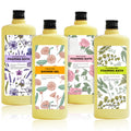 Serenity Sanctuary Bubble Bath for Women, Scented Gift Set for Adults, 51.2 fl oz (Pack of 4), with Shower Gel, Ladies Foaming Bath Variety, Mother's Day Gift for Mom, Christmas Gifts for Wife