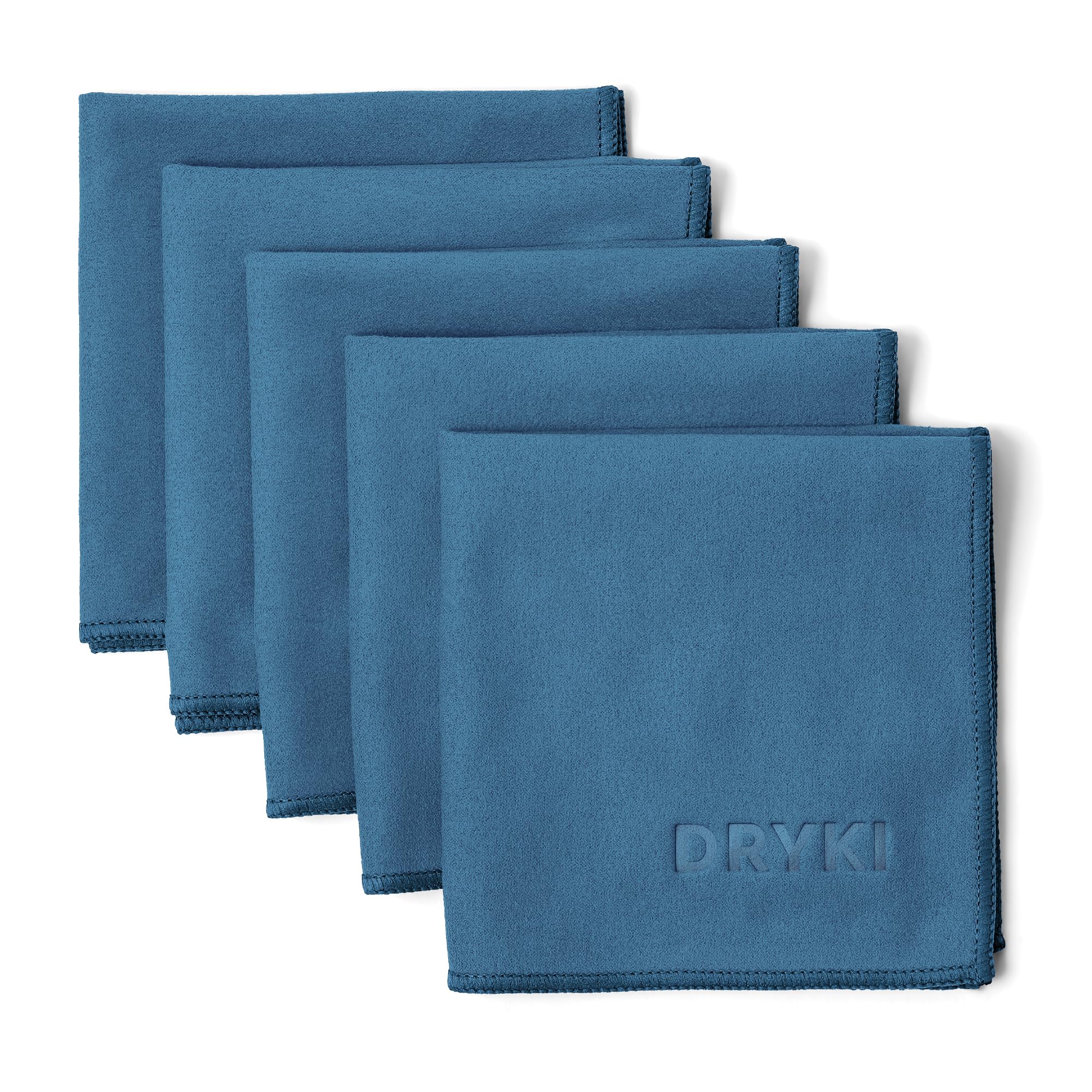 DRYKI Pocket-Sized Sweat Towels - The Original Sweat Absorbing Handkerchiefs - Quick-Dry Microfiber Sweat Rags for Face, Hands, & Body - Men & Women - Gym and Work (Moss Camo: 5 Pack)