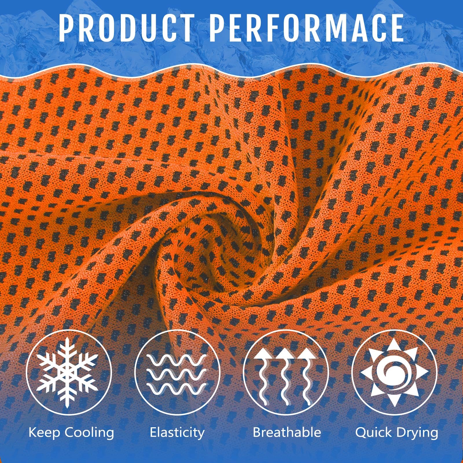 Hosuly 12 Pieces Cooling Towels, 40 x 12 Inch Ice Cool Towel for Neck and Face Microfiber Soft Breathable Chilly Rags for Yoga, Sports, Golf, Gym, Running, Workout(Purple)